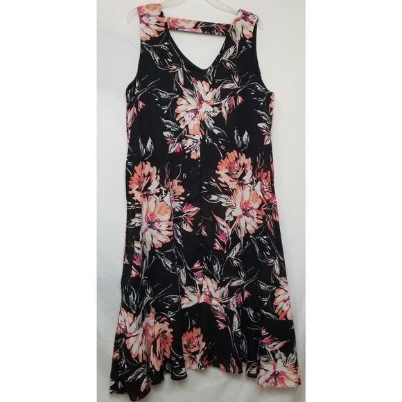 Apt 9 Women's Multicolor Floral Sun Dress,7 1/2 inch Ruffle @ Bottom Size XL - Picture 4 of 5